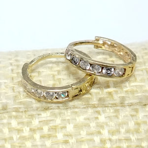 ARRACADAS PAR ORO 14 K 1.1 GRMS (SEMINUEVO)
