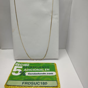 CADENAS BARBADA AMARILLA ORO 14K 2.1 (NUEVO)