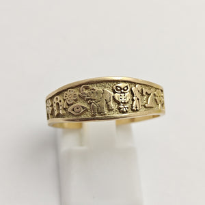 ARGOLLA DE LA SUERTE ORO 14 K 4,60 GRMS (SEMINUEVO)