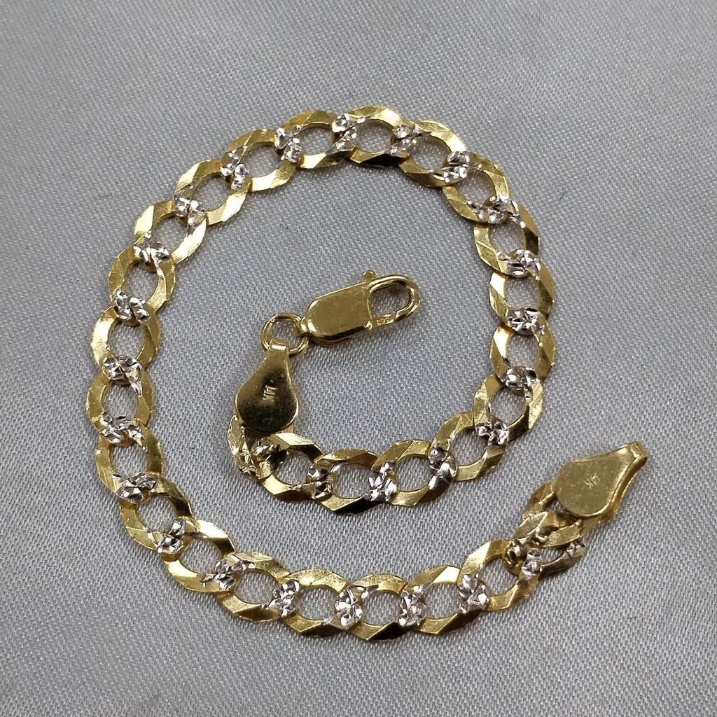 PULSERA BARBADA 14K 21 CM 5.5 GR (NUEVO)