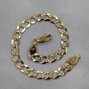 PULSERA BARBADA 14K 21 CM 5.5 GR (NUEVO)
