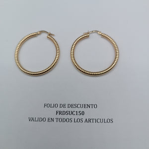 ARRACADAS PAR ORO 14 K 3,00 GRMS (SEMINUEVO)