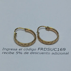 ARRACADAS PAR ORO 10 K 1 GRMS (SEMINUEVO)