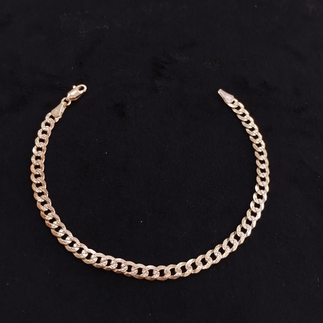 PULSERA BARBADA 14K 21 CM 7.5 GR (NUEVO)
