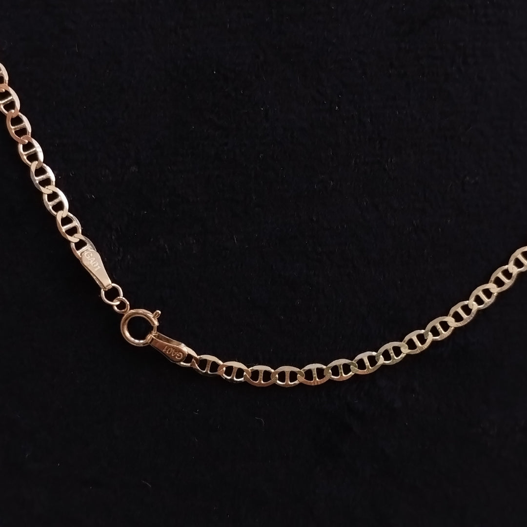 CADENAS TEJIDO GUCHI ORO 10K 55 CM 4.1 GR (NUEVO)