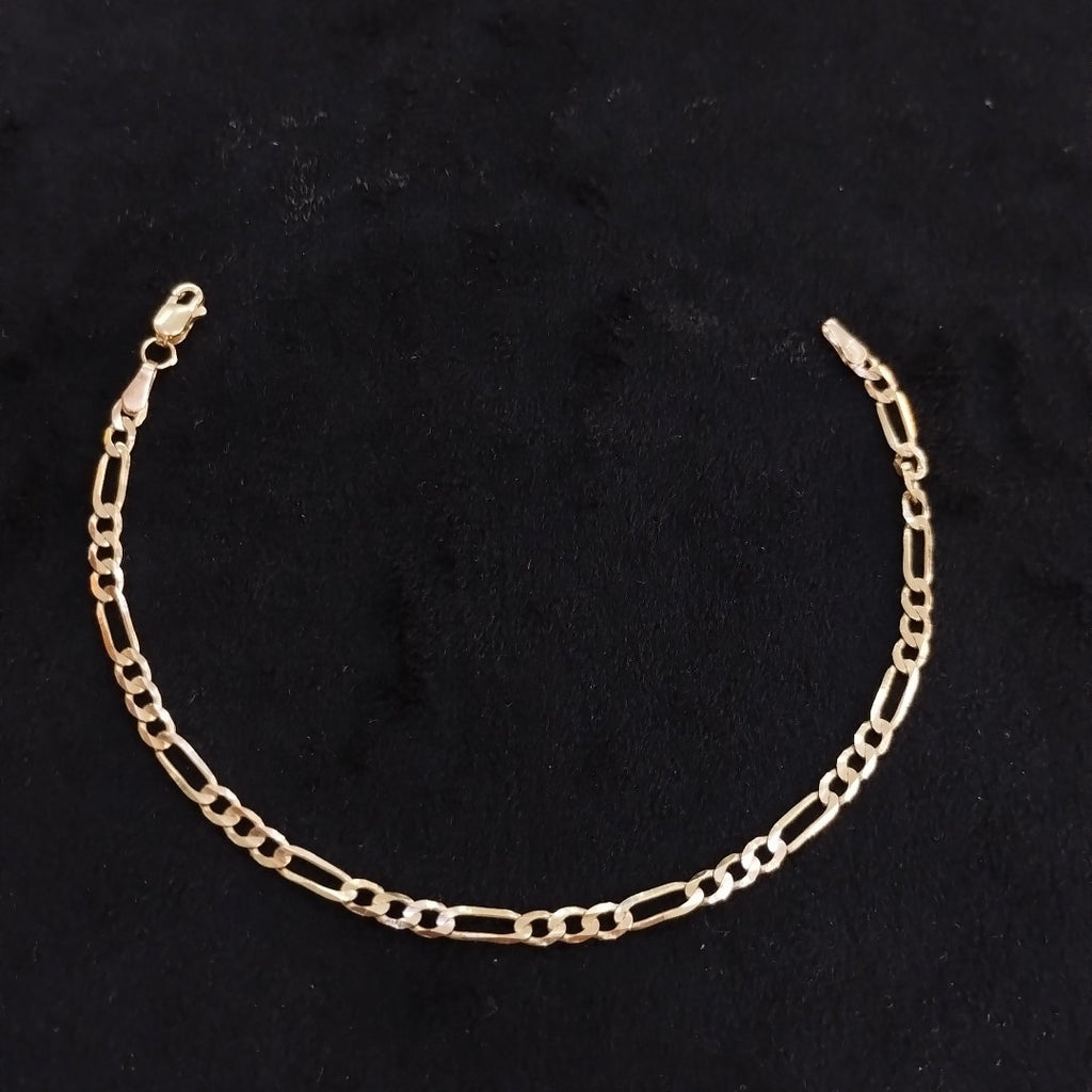 PULSERA TEJIDO 3X1 14K 18 CM 2.6 GR (NUEVO)
