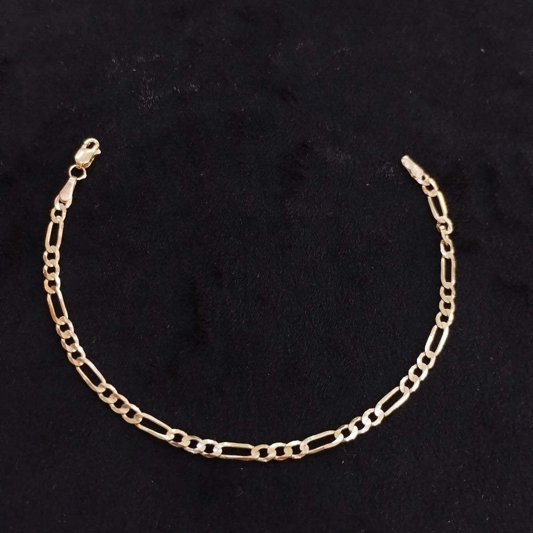 PULSERA TEJIDO 3X1 14K 18 CM 2.6 GR (NUEVO)