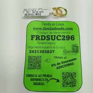 HUGGIES ORO 14K 1.5 (NUEVO)