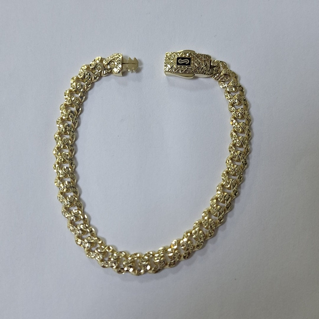 PULSERA MONACO ORO 10K 6.4 (NUEVO)
