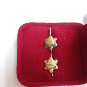 ARETES PAR ORO 8 K 1.3 GRMS (SEMINUEVO)