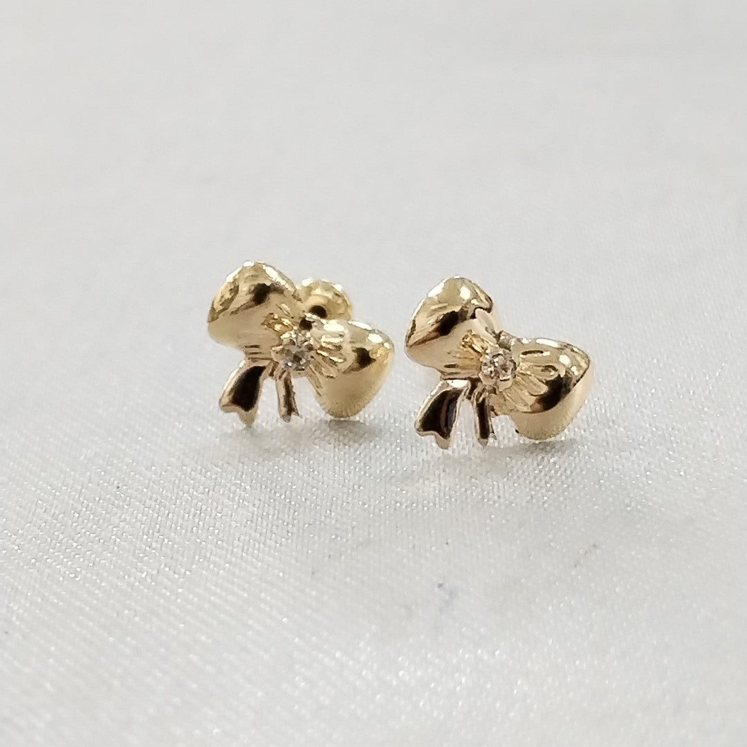 BROQUELES BROQUEL FIG MOÑO C CIRCONIA 14K 0.2441 GR (NUEVO)