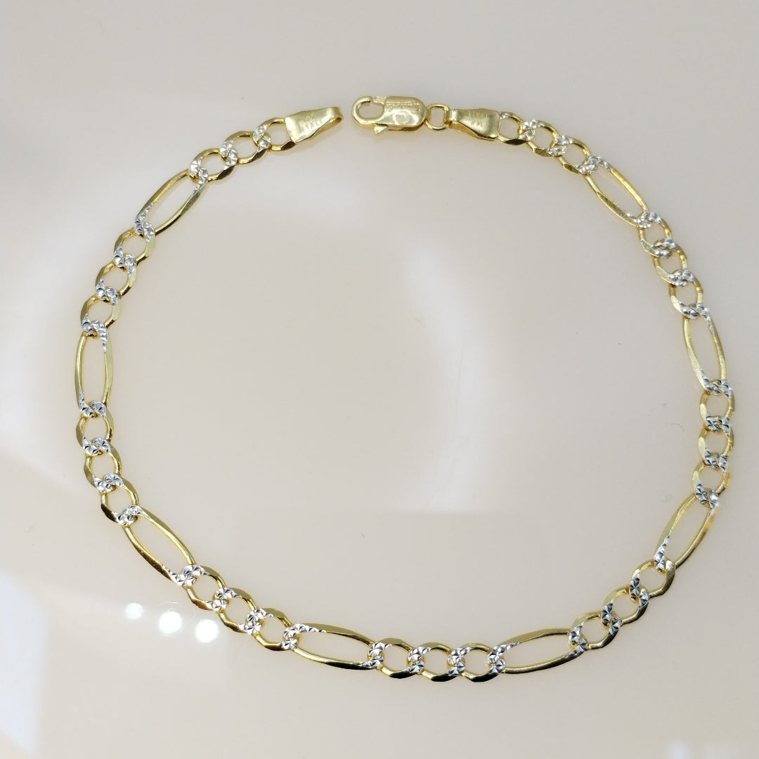 PULSERAS CABALLERO CARTIER 3 1 DIAMANTAD ORO 14K 4.5 (NUEVO)