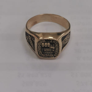 ANILLO DE GRADUACIÓN ORO 10 K 7 GRMS (SEMINUEVO)