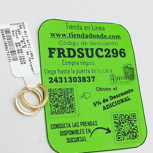 HUGGIES ORO 14K 2.1 (NUEVO)