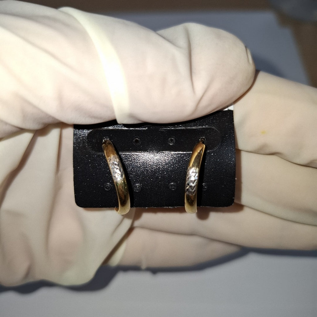 ARRACADAS PAR ORO 14 K 1.4 GRMS (SEMINUEVO)