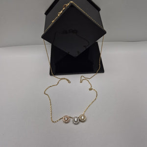 GARGANTILLA ORO COMBINADO 14 K 3 GRMS (SEMINUEVO)