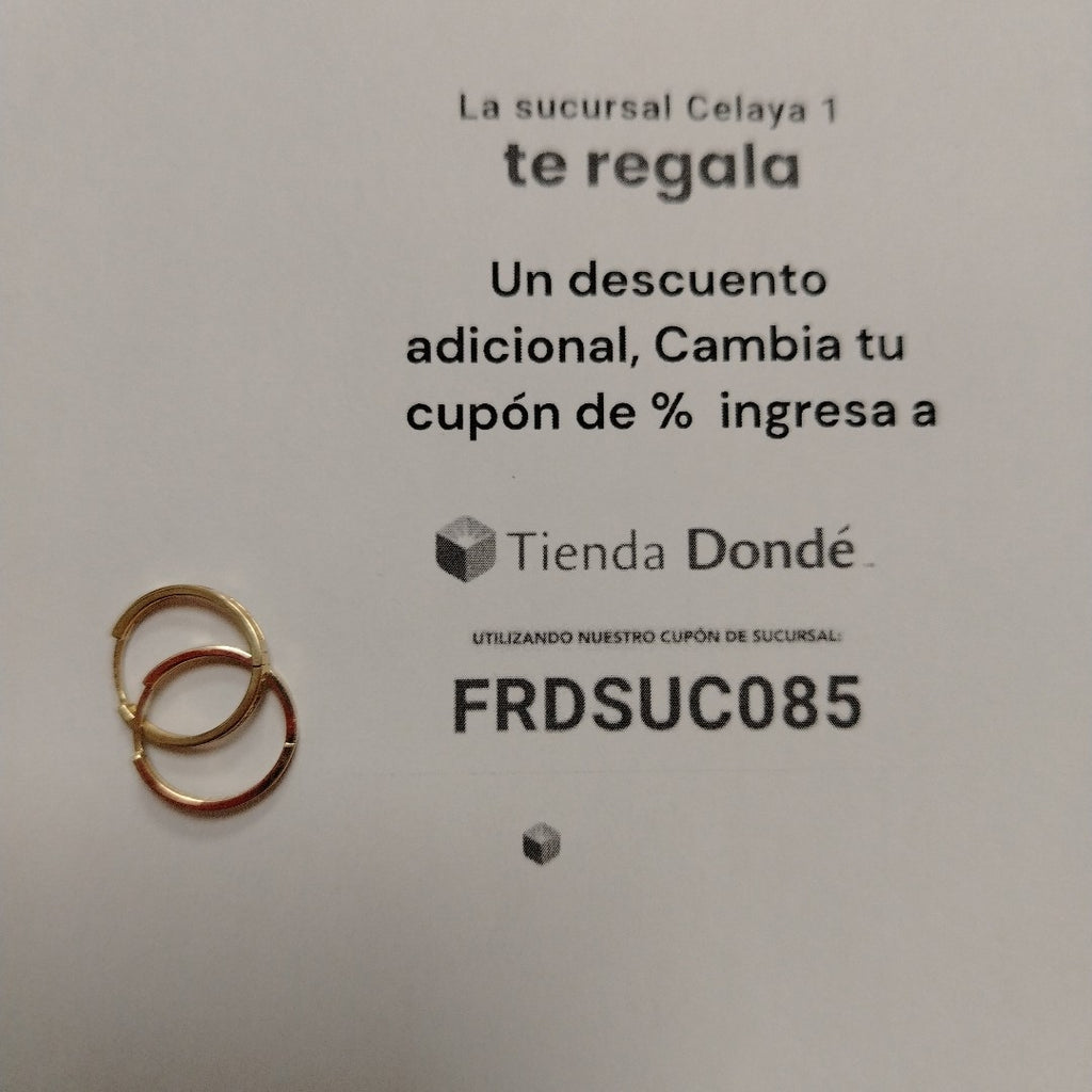 HUGGIES ORO 14K 1.7 (NUEVO)