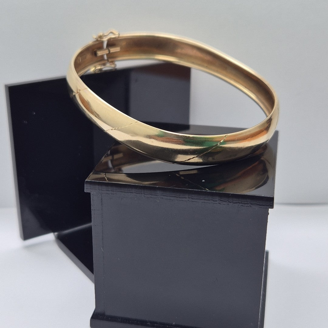 PULSERA RIGIDA ORO 14 K 7,40 GRMS (SEMINUEVO)