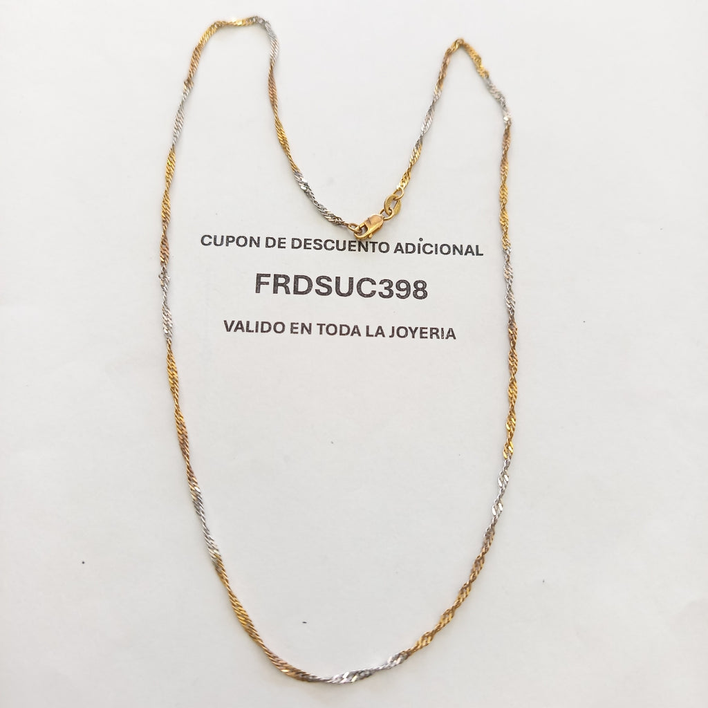 CADENA ORO 10 K 3.5 GRMS (SEMINUEVO)