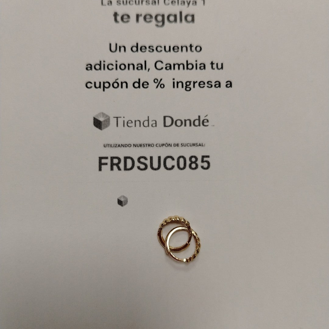 HUGGIES ORO 14K 1.3 (NUEVO)