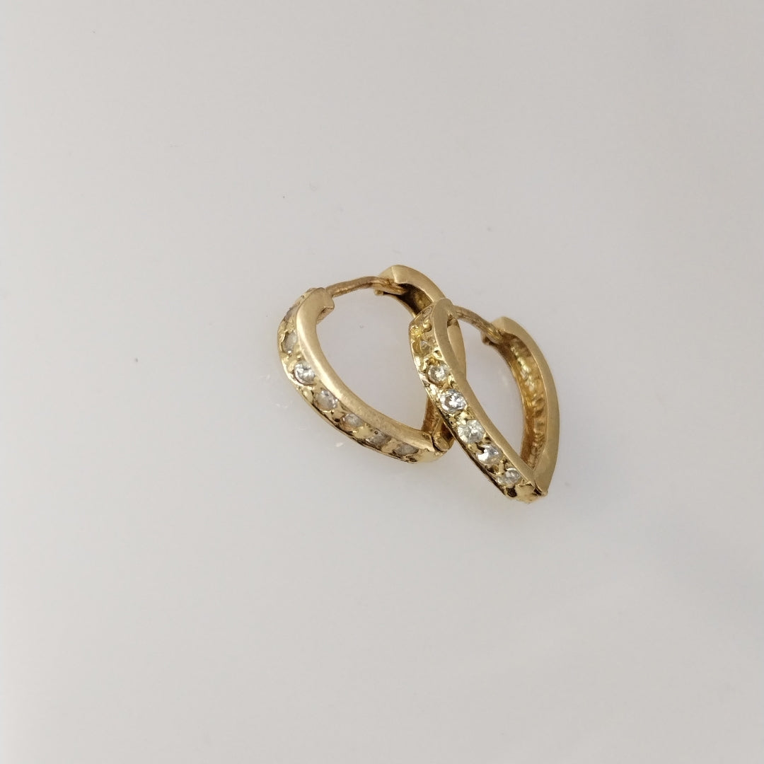ARETES PAR ORO 10 K 1.2 GRMS (SEMINUEVO)