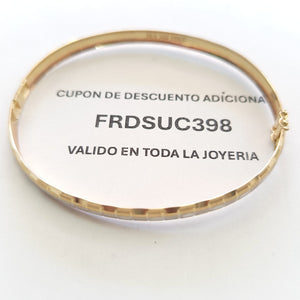 PULSERA RIGIDA ORO, ORO COMBINADO 10 K 6.3 GRMS (SEMINUEVO)