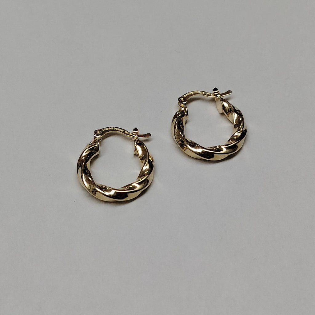 ARETES ARRACADA TORZAL 14K 1.9 GR (NUEVO)