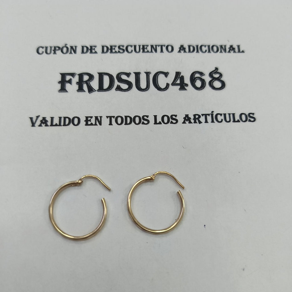 ARRACADAS PAR ORO 10 K 1.1 GRMS (SEMINUEVO)