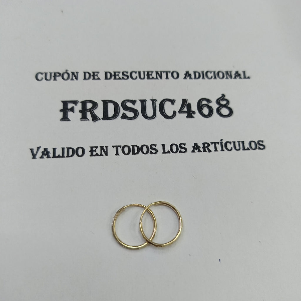 ARRACADAS PAR ORO 10 K 0.6 GRMS (SEMINUEVO)