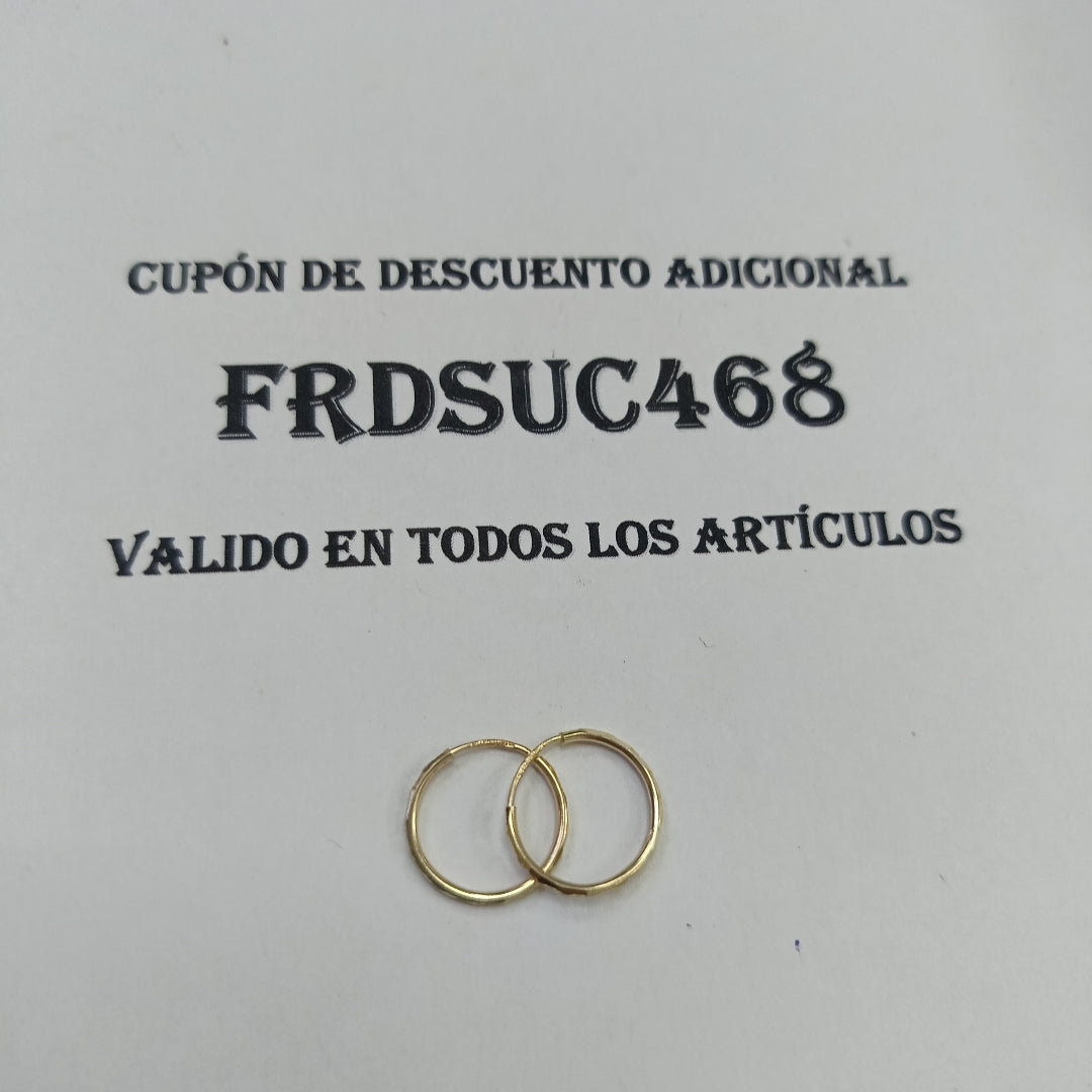 ARRACADAS PAR ORO 10 K 0.6 GRMS (SEMINUEVO)
