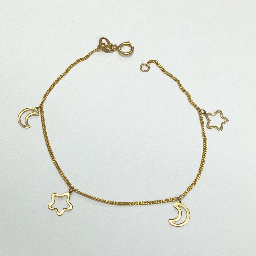PULSERA ESPECIAL DIJES 10K 18 CM 1 GR (NUEVO)