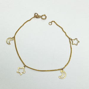 PULSERA ESPECIAL DIJES 10K 18 CM 1 GR (NUEVO)