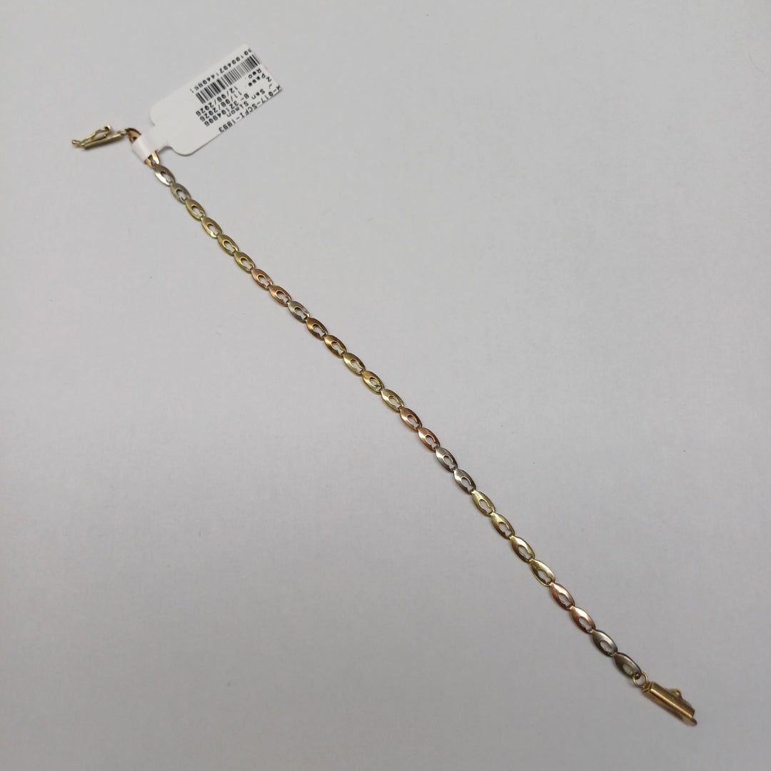 PULSERA ORO, ORO COMBINADO 10 K 2.9 GRMS (SEMINUEVO)