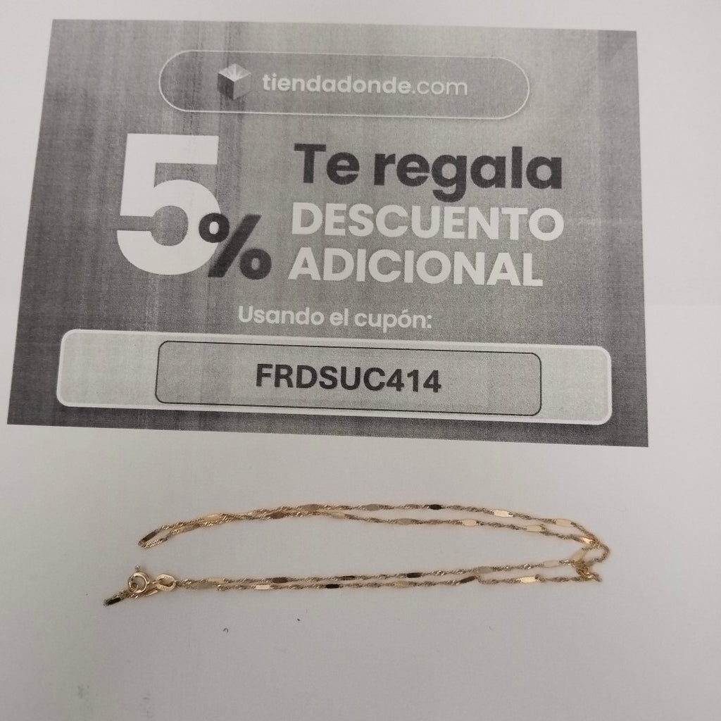 CADENA ORO 10 K 1.3 GRMS (SEMINUEVO)