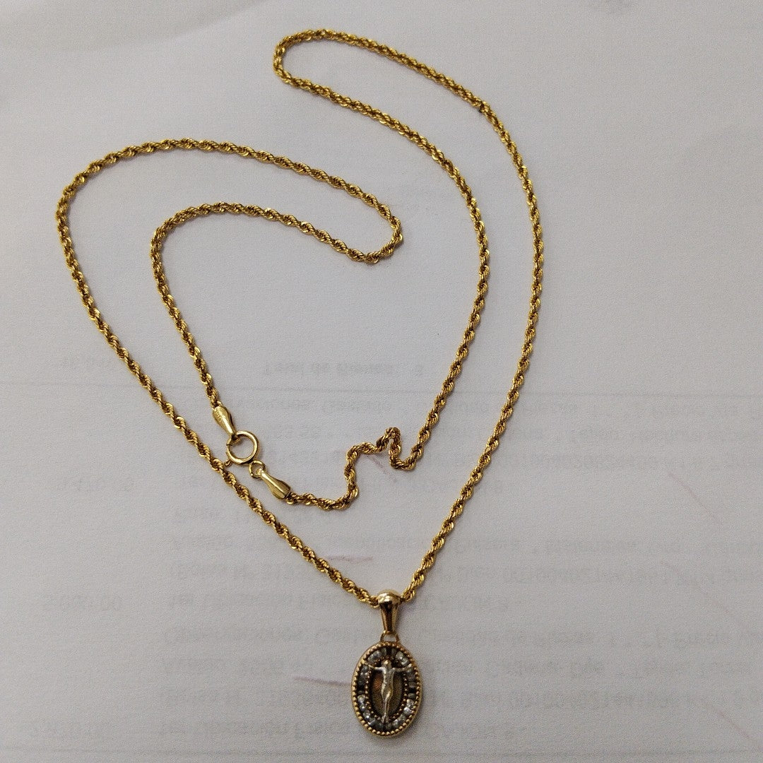 CADENA, DIJE ORO 14 K 1.9 GRMS (SEMINUEVO)