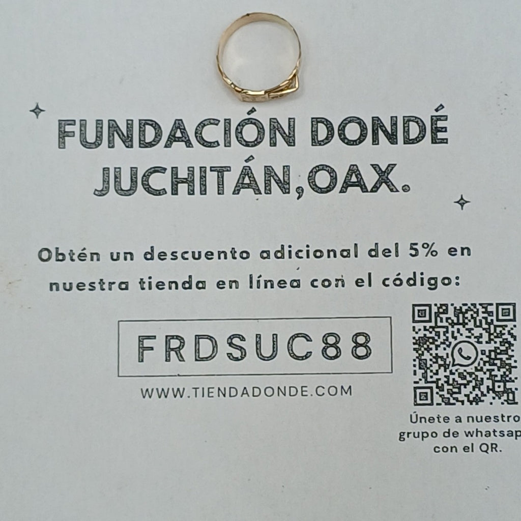 ANILLO ORO 10 K 1.1 GRMS (SEMINUEVO)