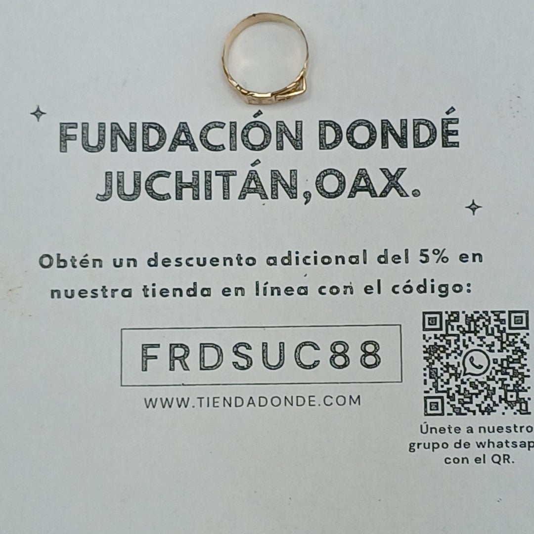 ANILLO ORO 10 K 1.1 GRMS (SEMINUEVO)