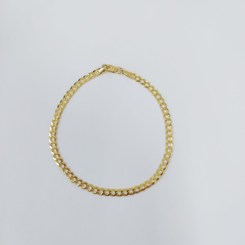 PULSERAS DAMA BARBADA AMARILLA ORO 14K 2.4 (NUEVO)