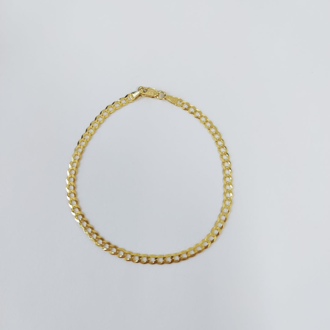 PULSERAS DAMA BARBADA AMARILLA ORO 14K 2.4 (NUEVO)
