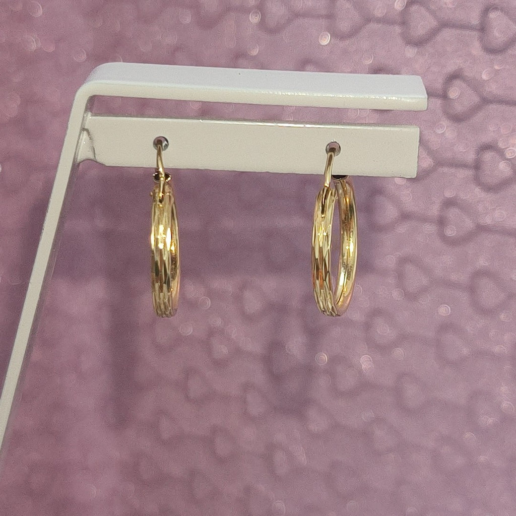 ARRACADAS PAR ORO 10 K 1.4 GRMS (SEMINUEVO)