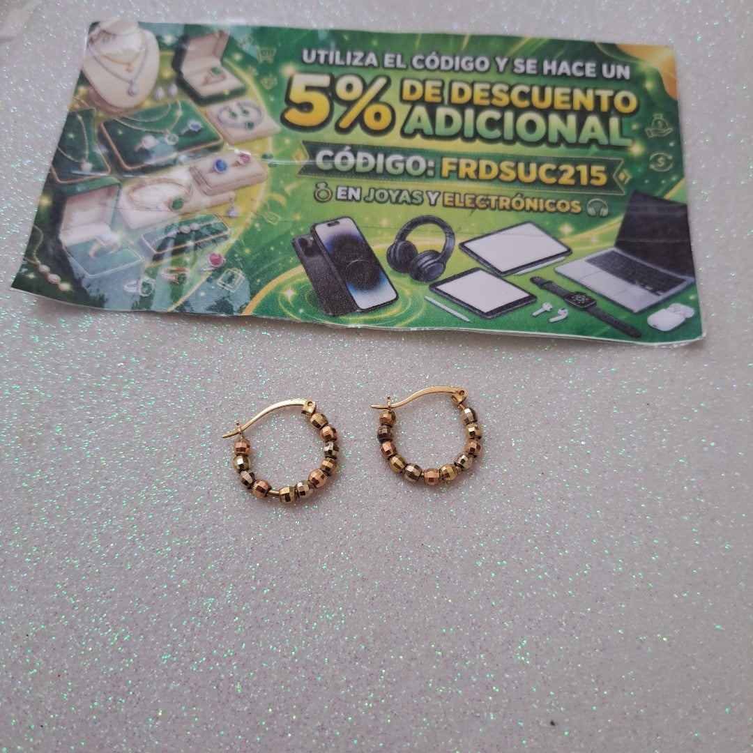 ARRACADAS PAR ORO 10 K 2.1 GRMS (SEMINUEVO)