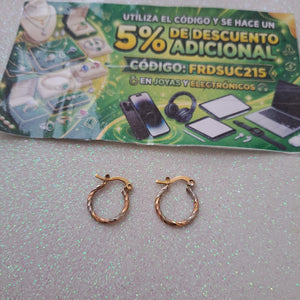 ARRACADAS PAR ORO 10 K 2 GRMS (SEMINUEVO)