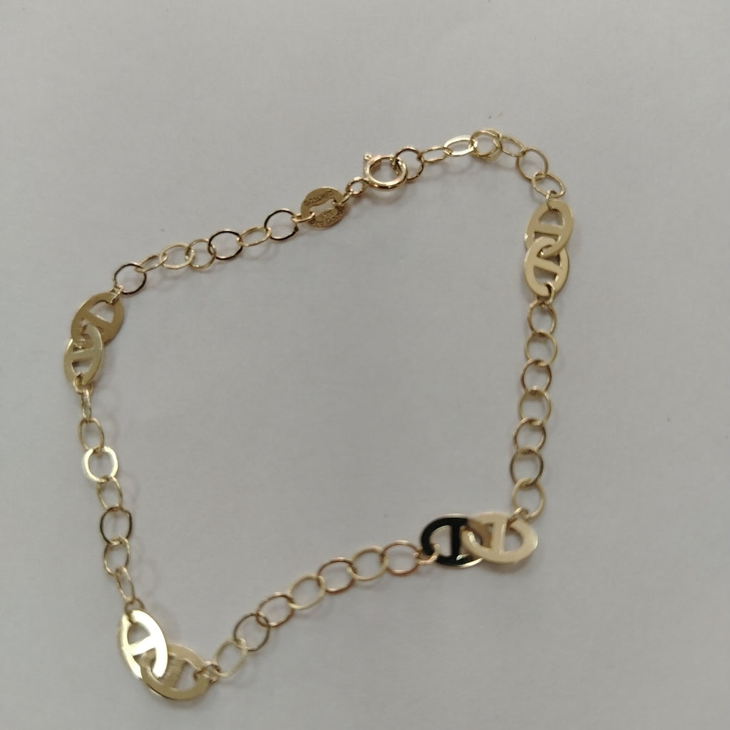 PULSERA TEJIDO ESPECIAL 14K 18 CM 1.6 GR (NUEVO)