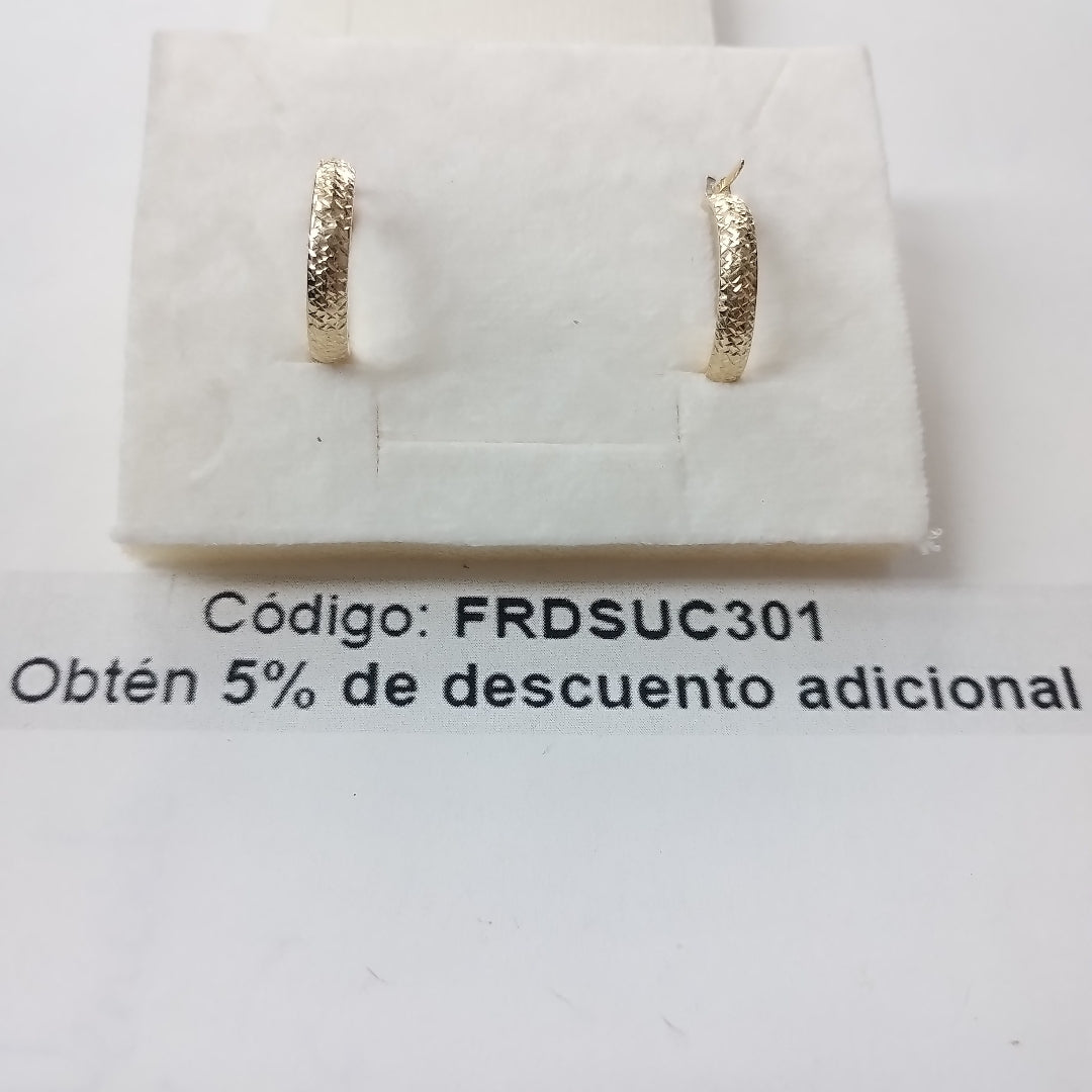 ARRACADAS ORO 10K 1.4 (NUEVO)