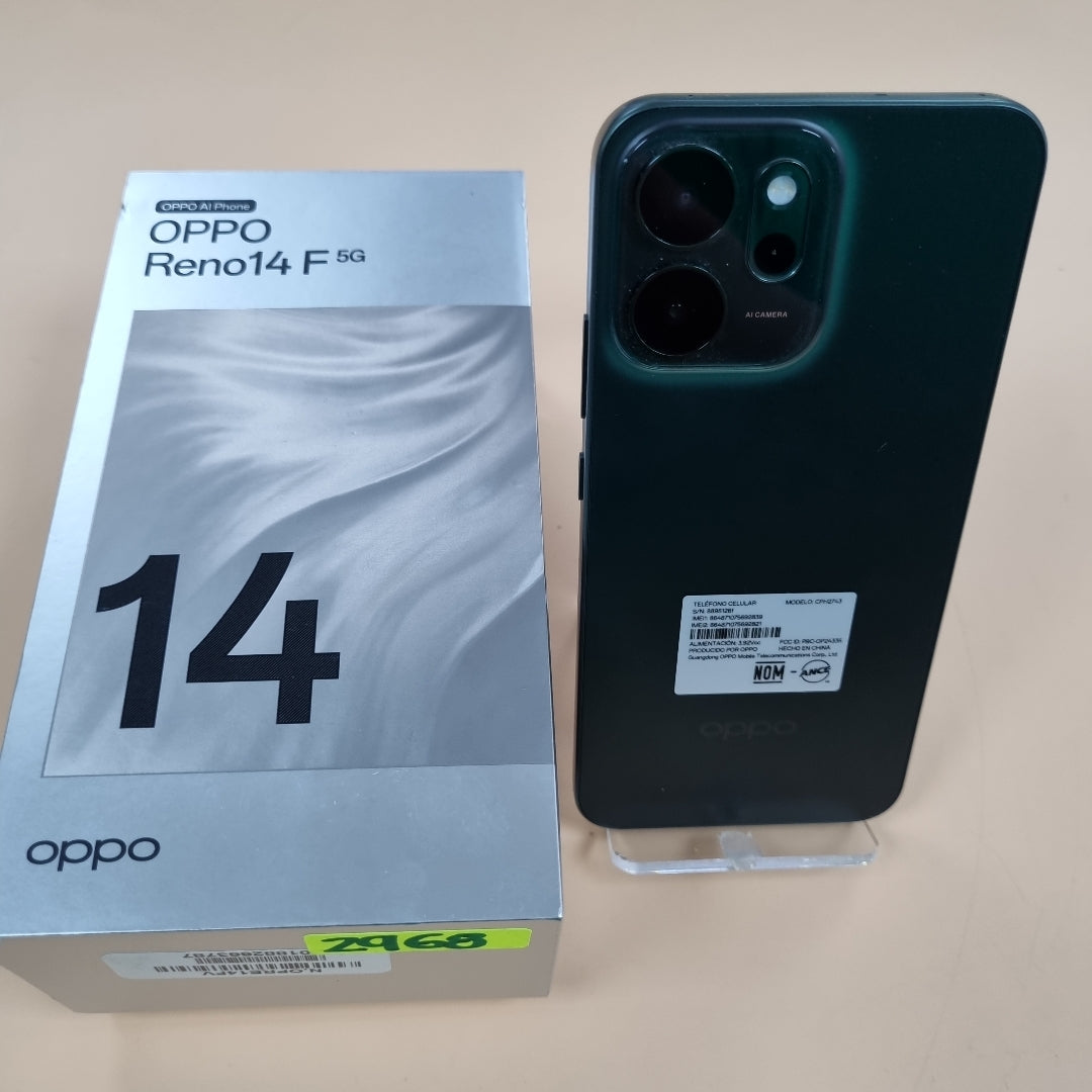 CELULAR OPPO RENO 14 F CPH2743 (2025) 256 GB 12 GB RAM (SEMINUEVO)