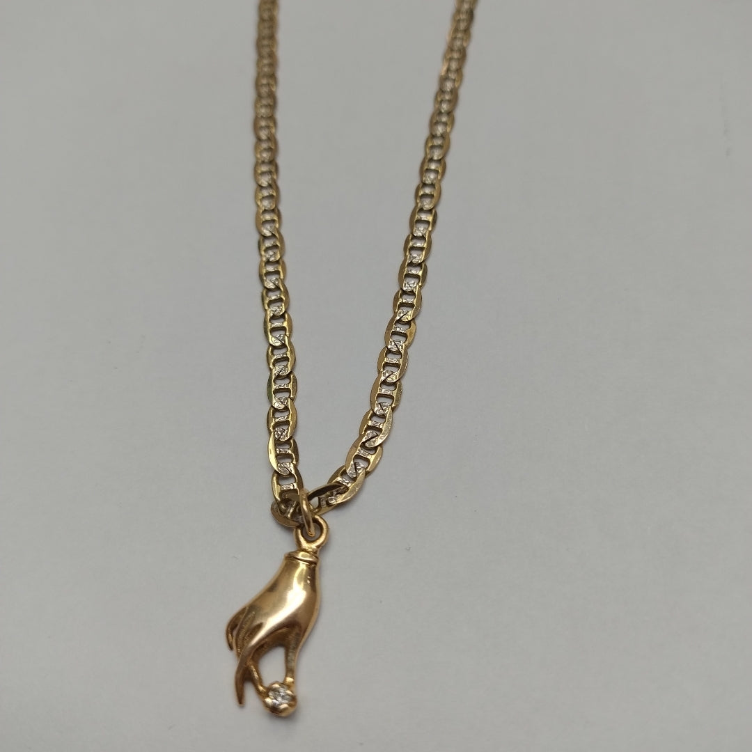CADENA, DIJE ORO 10 K 7.5 GRMS (SEMINUEVO)