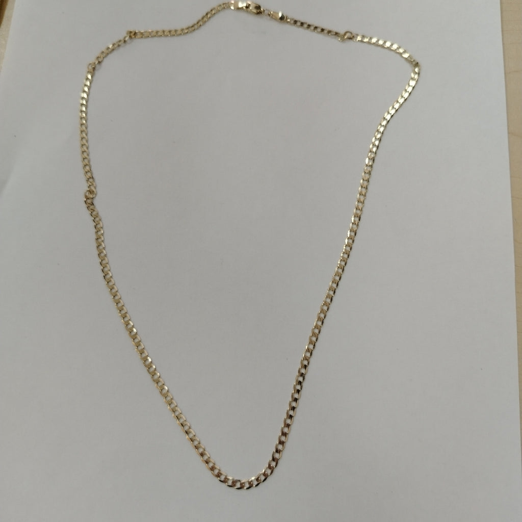 CADENA TEJIDO BARBADA 14K 55 CM 8.3 GR (NUEVO)