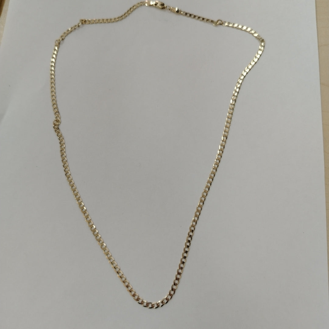 CADENA TEJIDO BARBADA 14K 55 CM 8.3 GR (NUEVO)