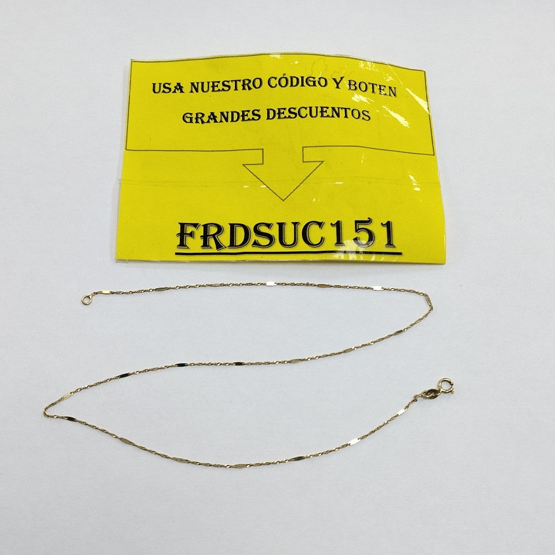 CADENA ORO 10 K 0.6 GRMS (SEMINUEVO)