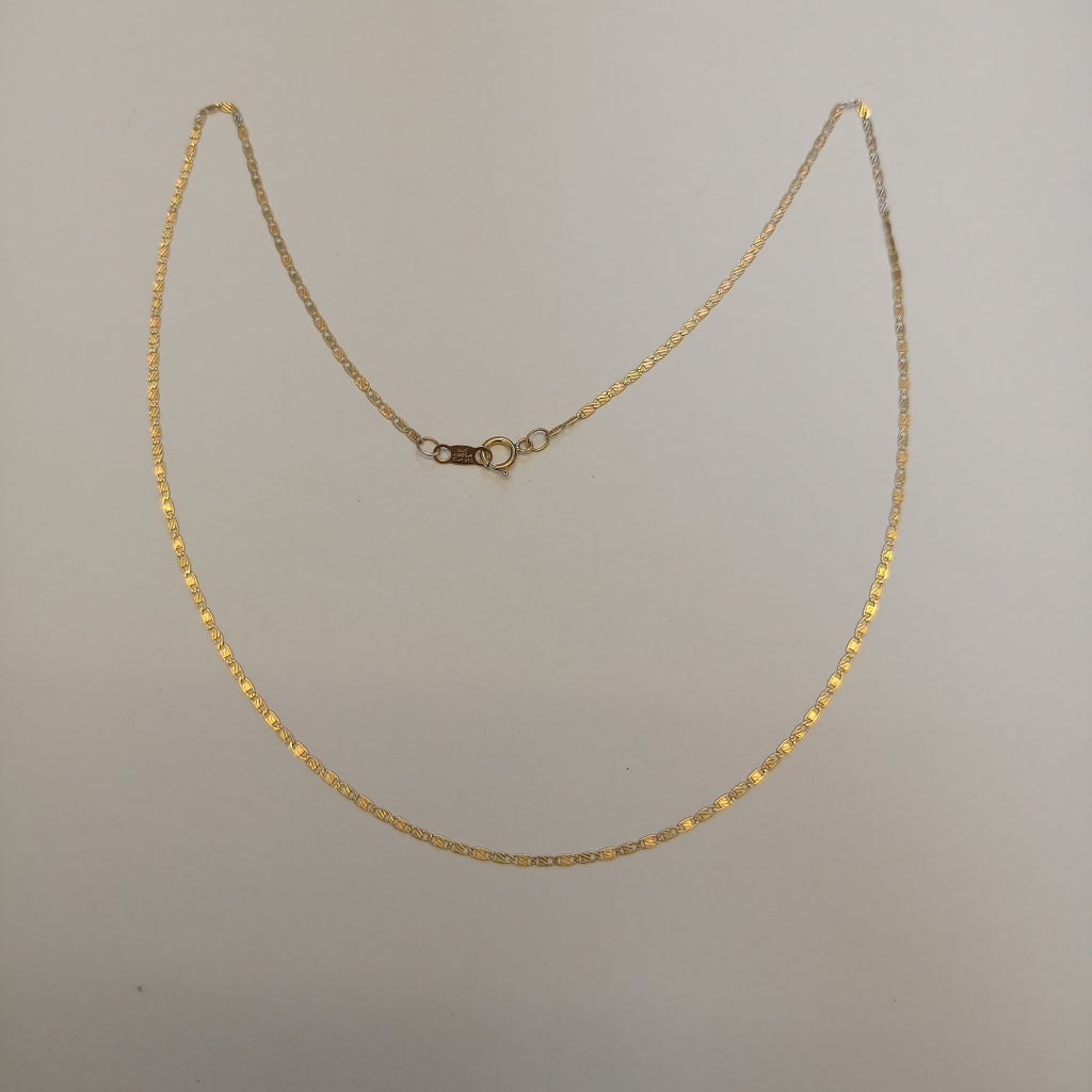 CADENA ORO COMBINADO 10 K 1.3 GRMS (SEMINUEVO)